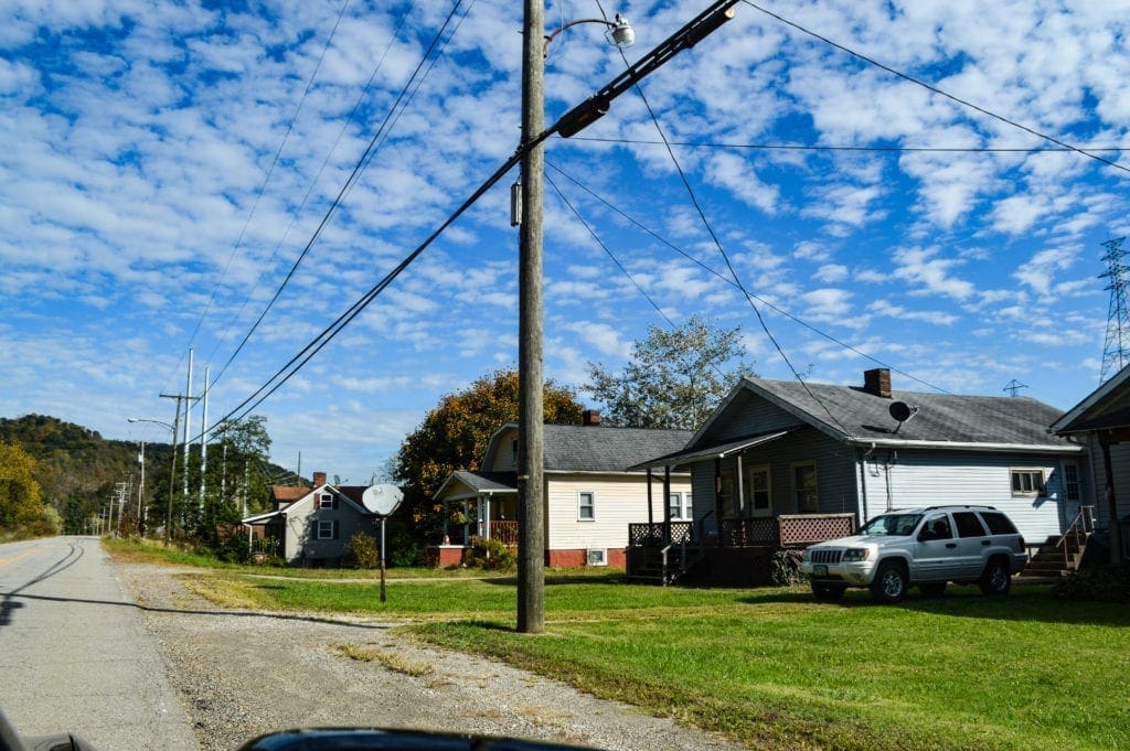 A row of houses in Dilles Bottom.