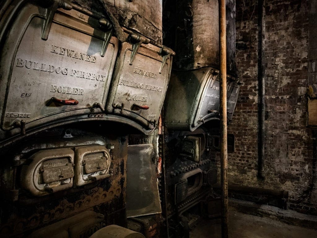 The original boilers for the Capitol Theatre.