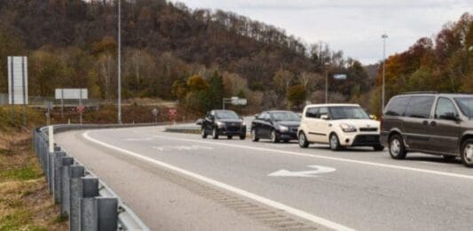 A photo of an on-ramp near Washington Avenue in Wheeling. where a tragic accident