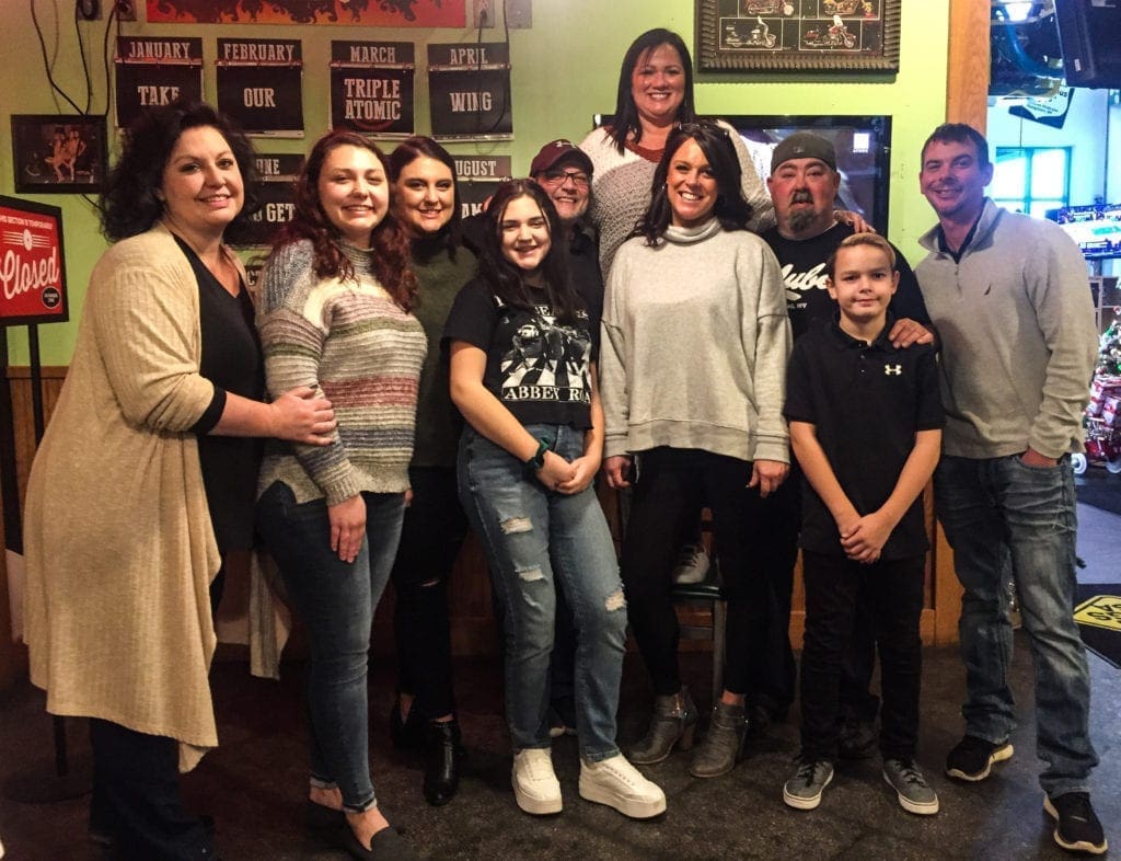 The staff members of Quaker Steak & Lube at The Highlands.