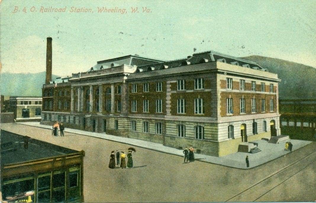 A photo of the B&O Building in downtown Wheeling.