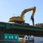 demolition on bridge