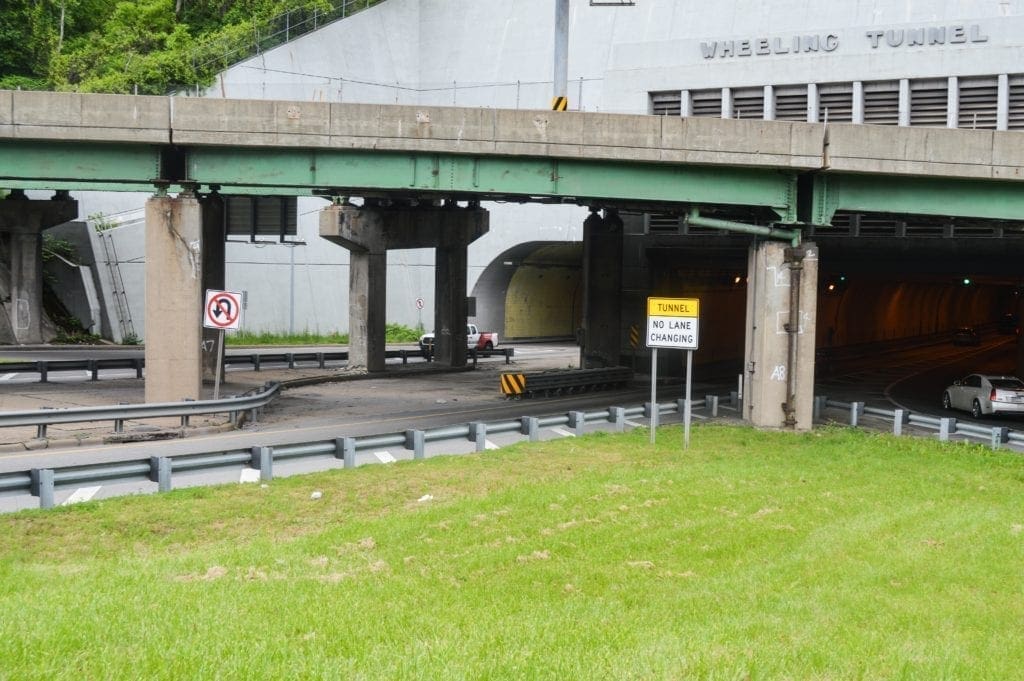The entrance to Wheeling Tunnel.