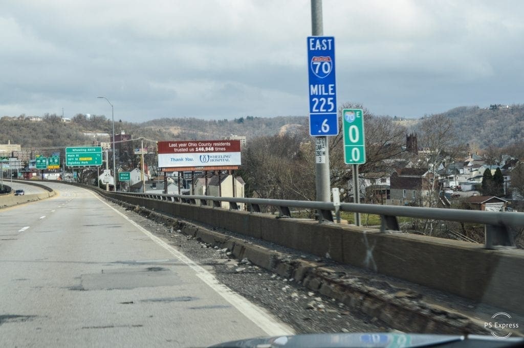 A stretch of interstate badly in need of repair.