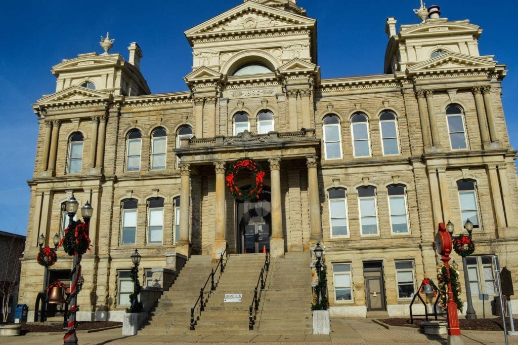 A county courthouse in East Ohio.