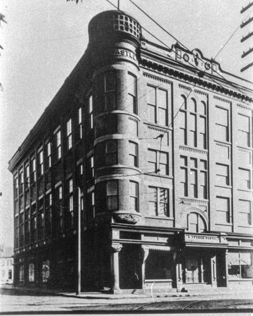 The building in the photos is four stories tall.