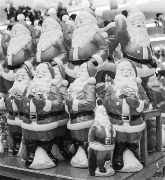 A display of Santa Claus.