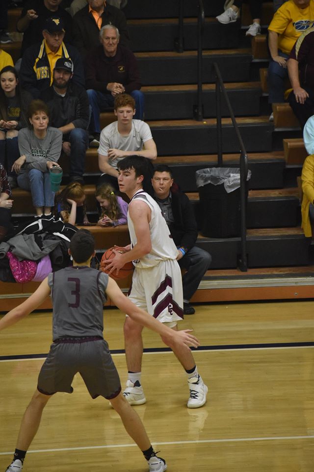 Wheeling Central's Ryan Reasbeck attempting to score.