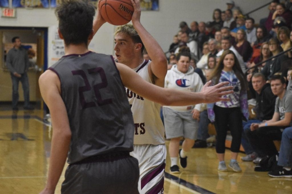 Wheeling Central player passing the ball.