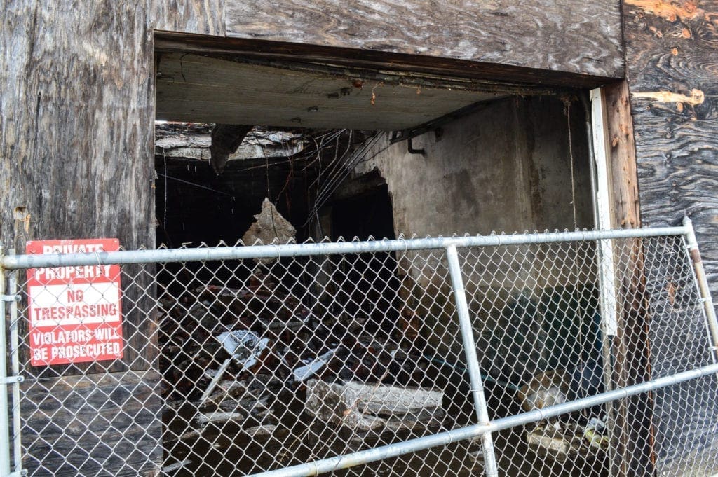 The building was not abandoned by the owners, but instead used for storage.