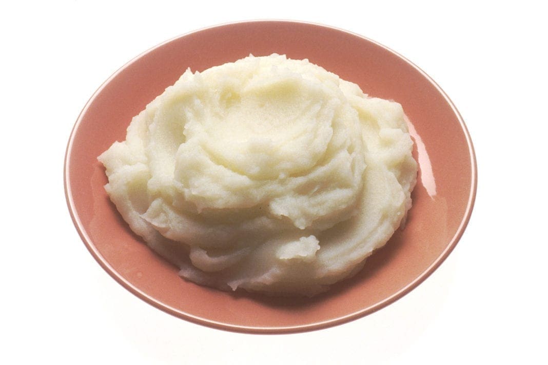 A photo of mashed potatoes.