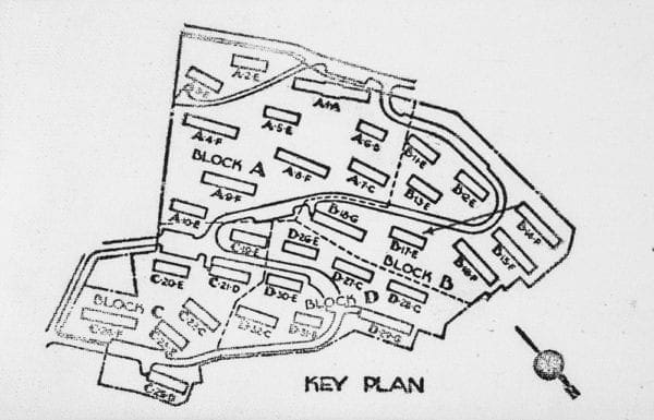 A key plan for a housing development.