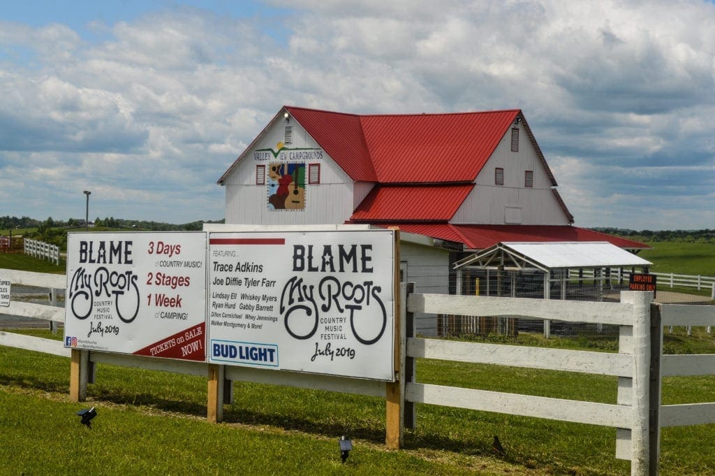 A photo of a barn