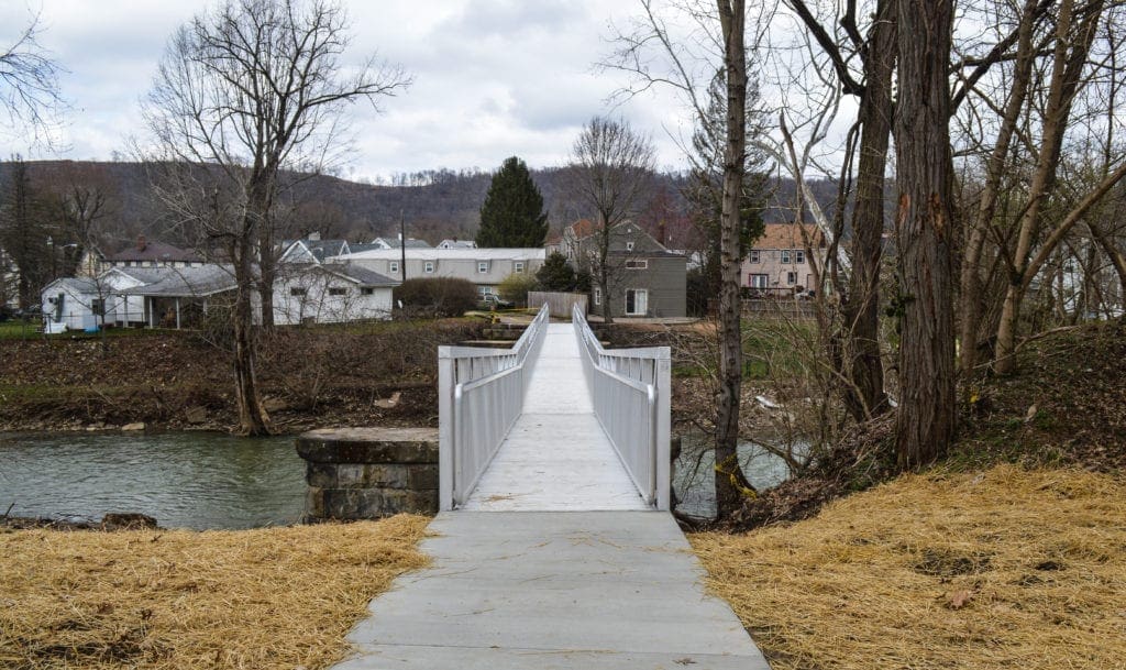 A walking bridge