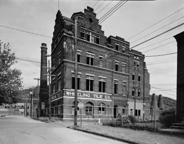 A historic photo of a Wheeling Tile Company