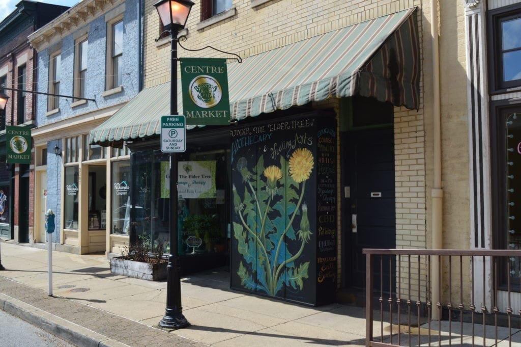 A storefront of a business.