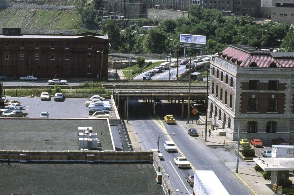 There is a lot fo vehicular traffic in the photo.