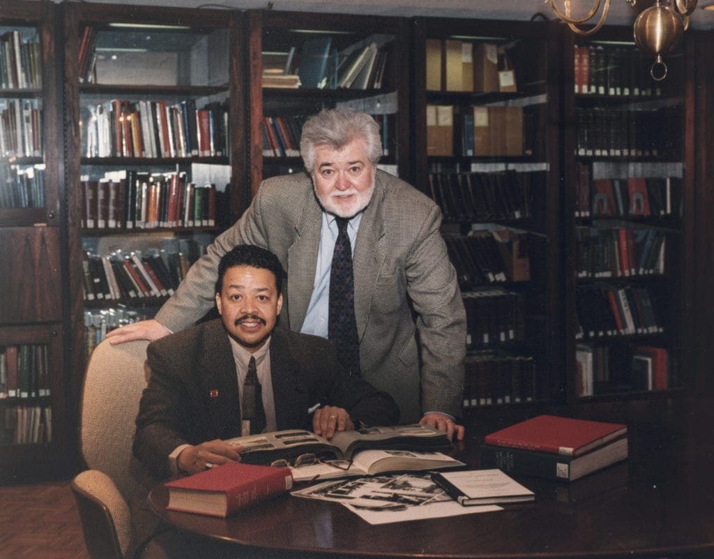 Two men posing for a photo.