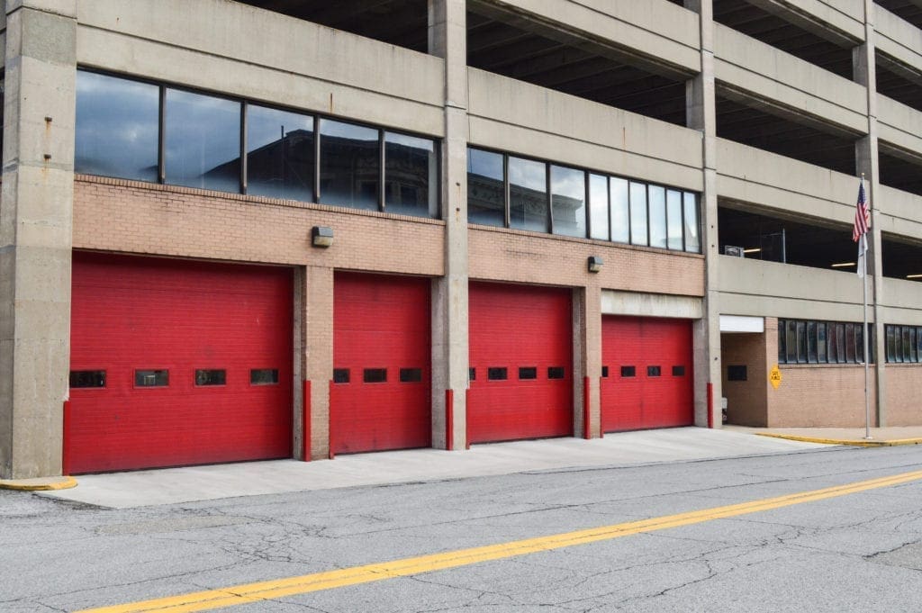 A fire department headquarters.