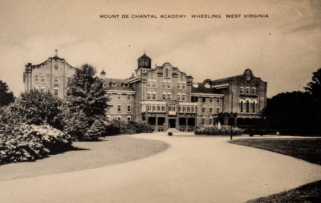 A postcard of a school.