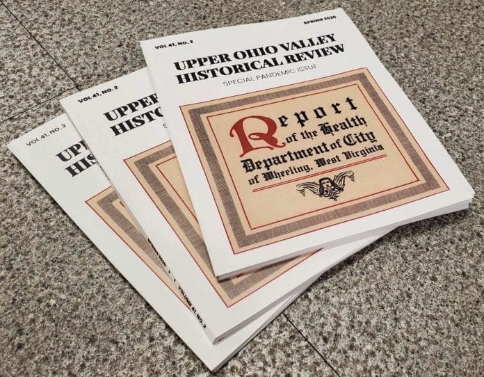 A photo of a historical journal.