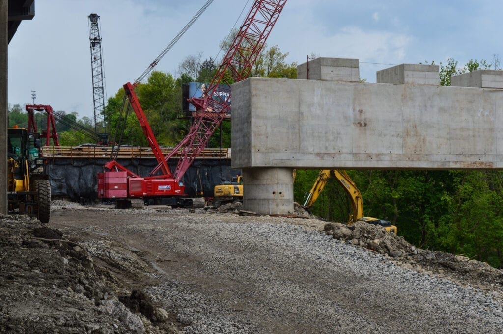 A new interstate pier and support.