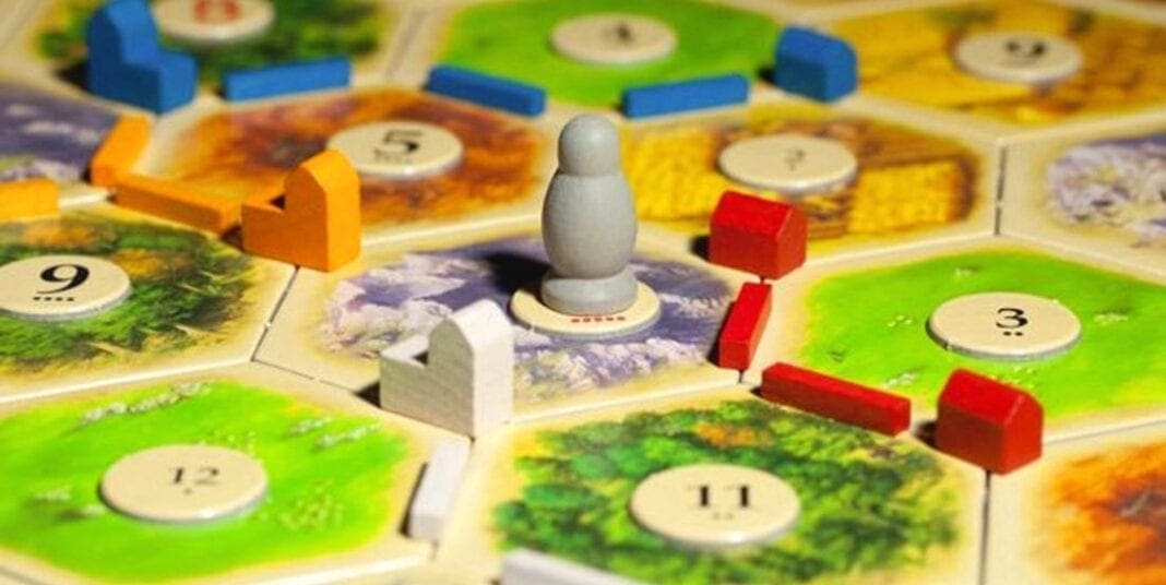 A photo of a board game.