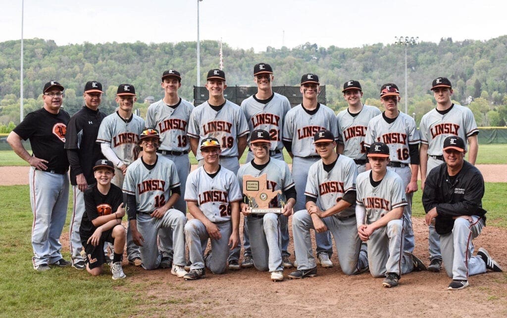 A photo of a high school baseball team.