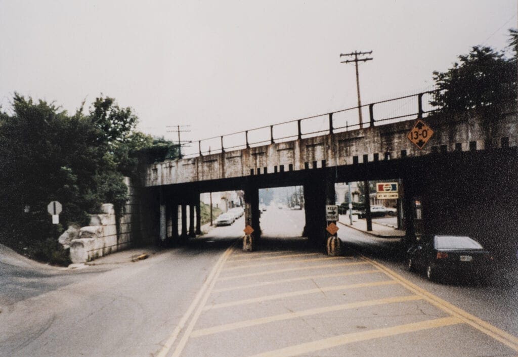 A roadway limited to one lane in each direction.