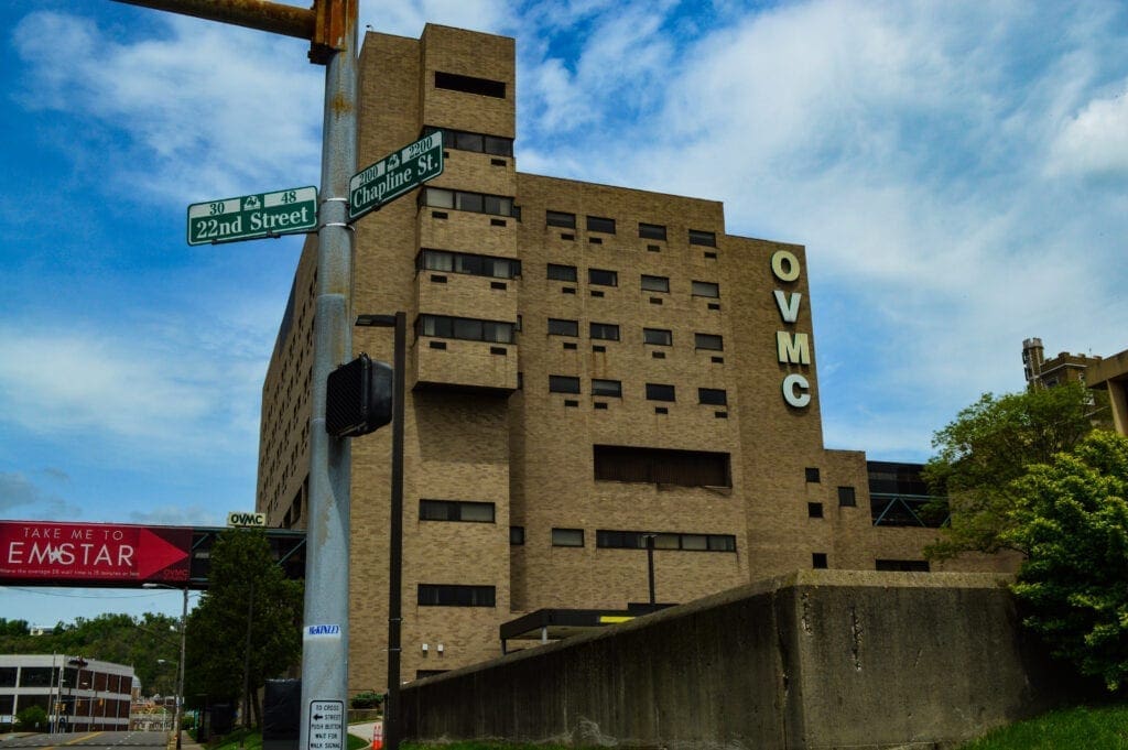 A photo of a medical tower.