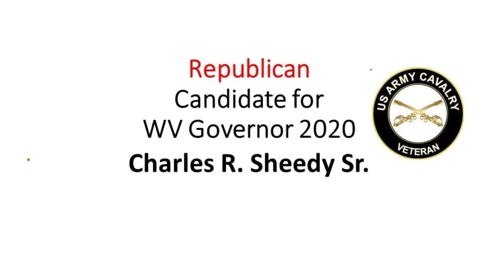 A banner for a candidate.