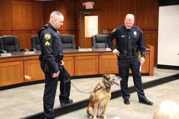 A K9 unit with a chief.