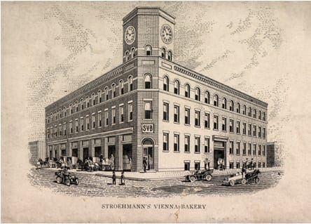 A postcard of a bakery.