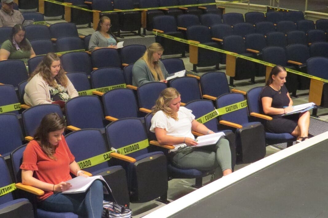 Ohio County Schools Teachers are shown Wednesday during the Ohio County Schools Teacher Induction Program.