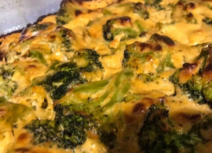 Chhese and broccoli mixed.