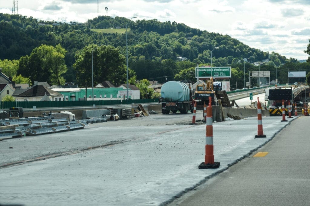 A phot of a construction zone.