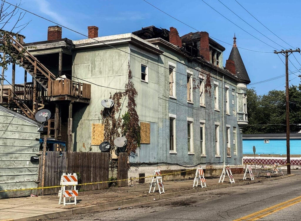 A building that was once a house.