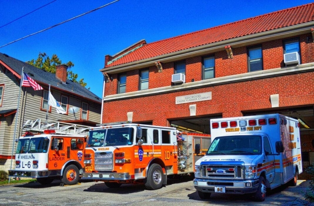 A photo of a fire station.