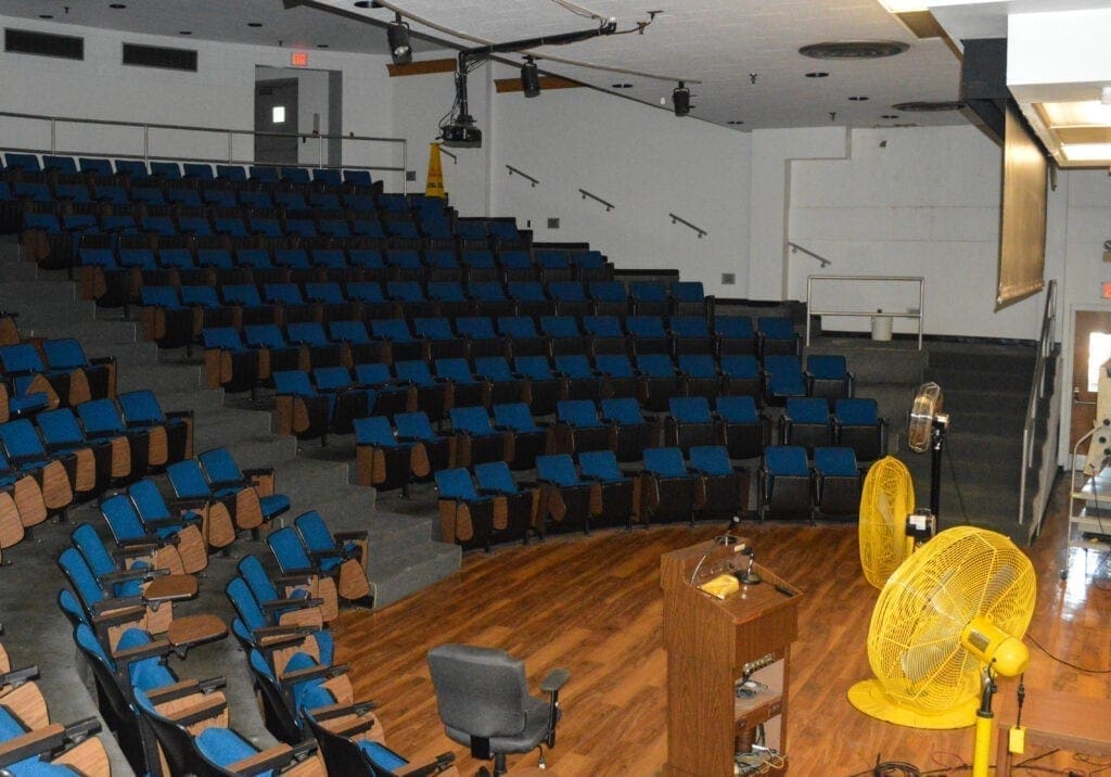 A large auditorium.