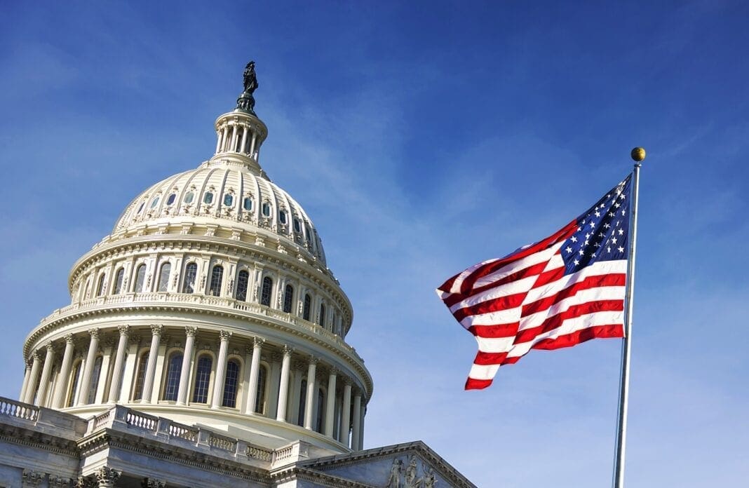 The dome of the U.S. Capitol.