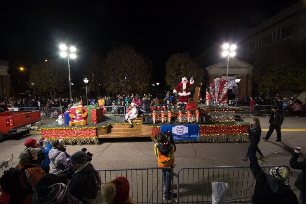 Santa Claus on a float.