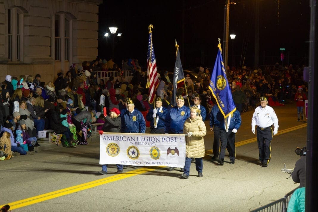 An honor guard from the an American Legion.