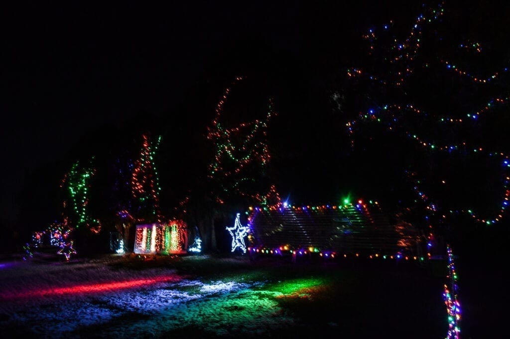 A photo of a light show.