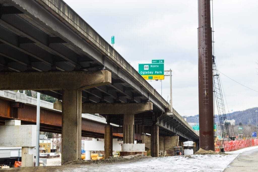 A long interstate bridge.