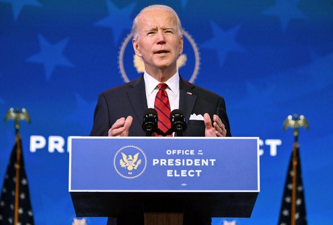 A man at a podium.