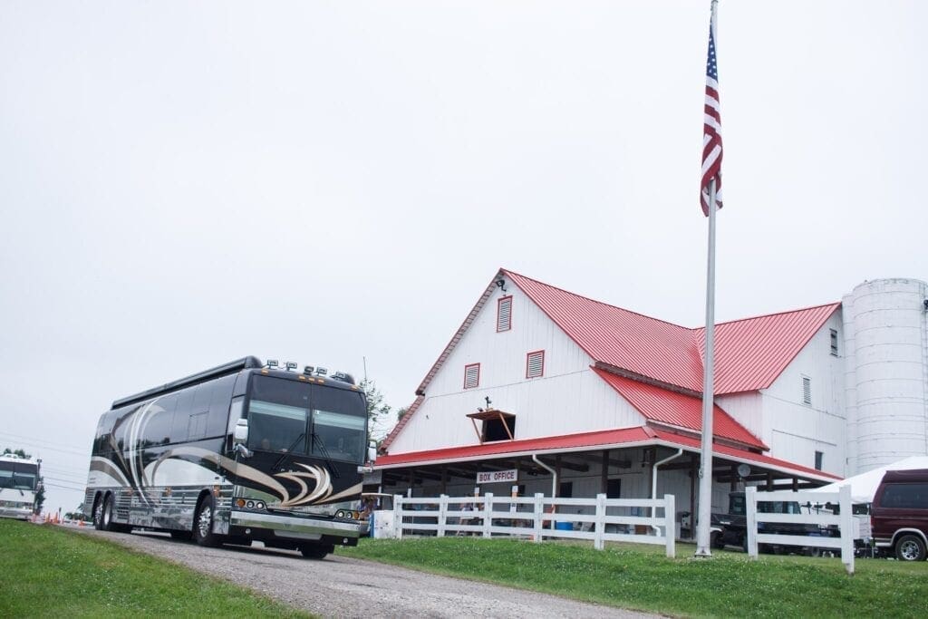 The barn at the Valley View Campground is a landmark.