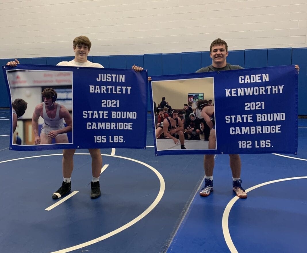 Two Cambridge wrestlers are off to the state tournament