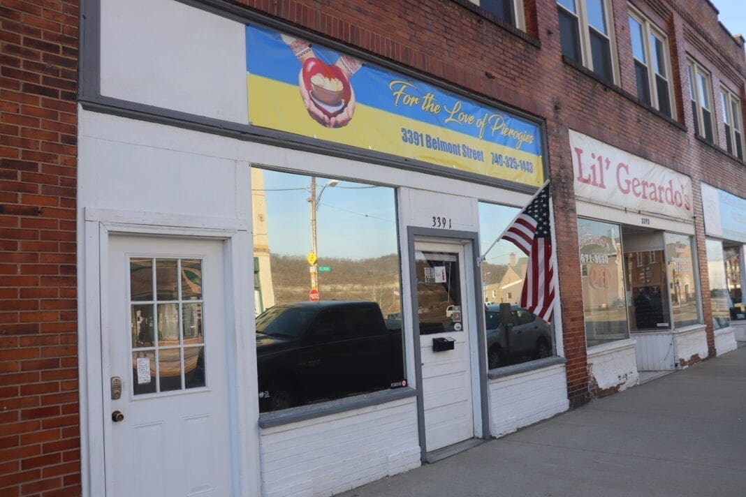 The store front at For the Love of Perogis in Bellaire