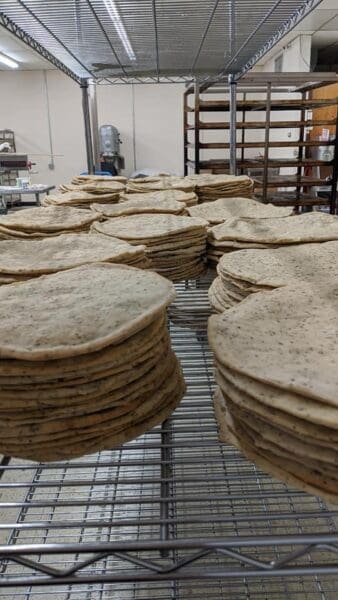 pre-made crusts are pictured before packaging