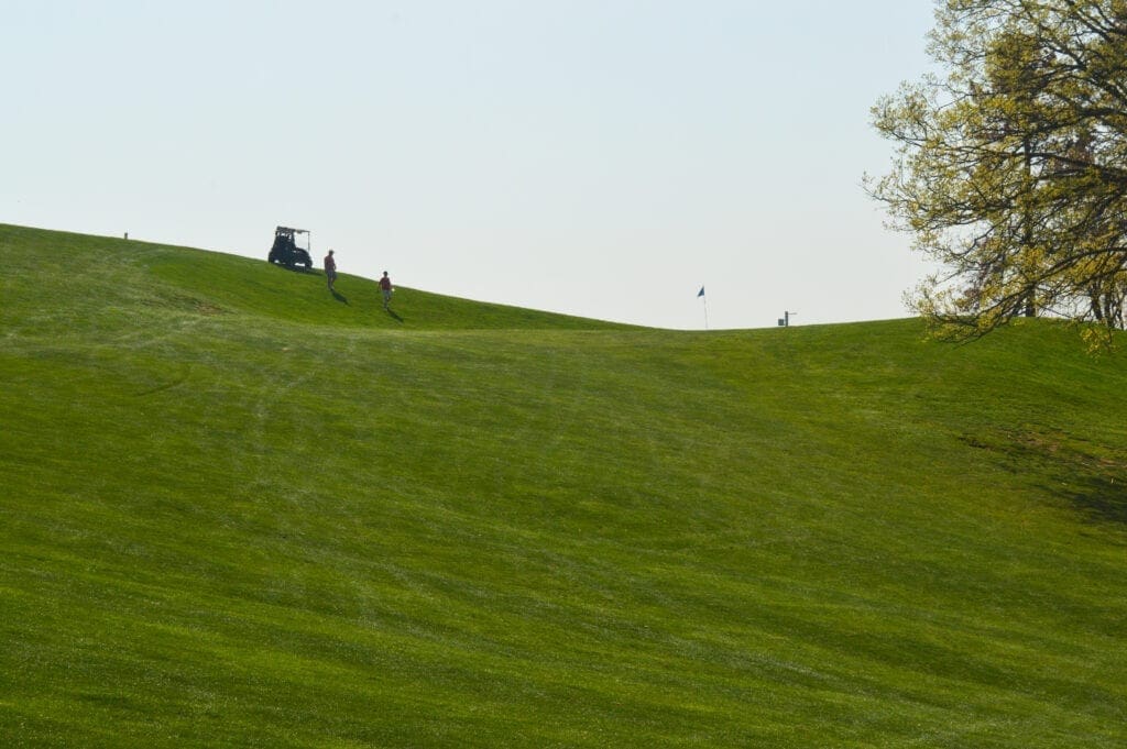 A photo of a golf course.